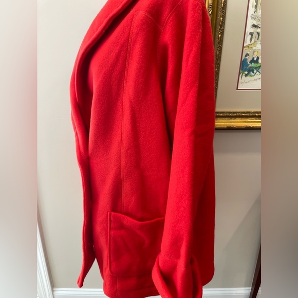 🆕Venezia Bright red polyester jacket-Y2K-Deadstock-slouchy coat-winter coat NWT - Picture 2 of 12
